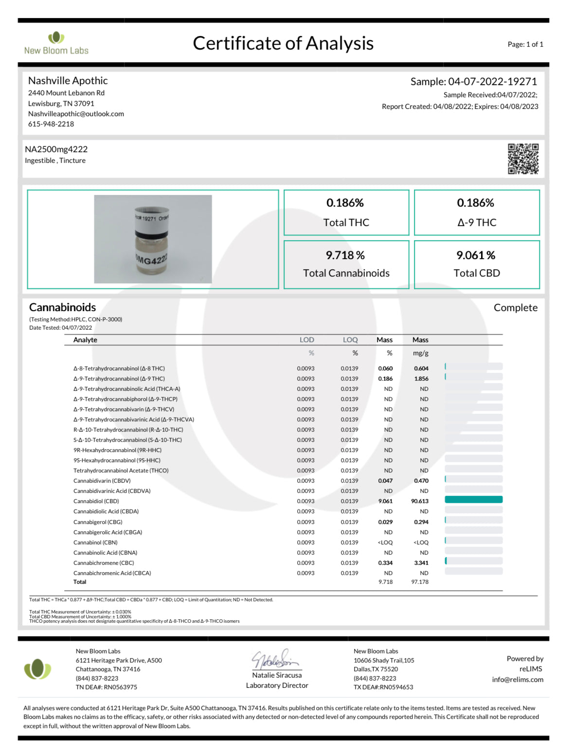 Green Door Farms FSO oil